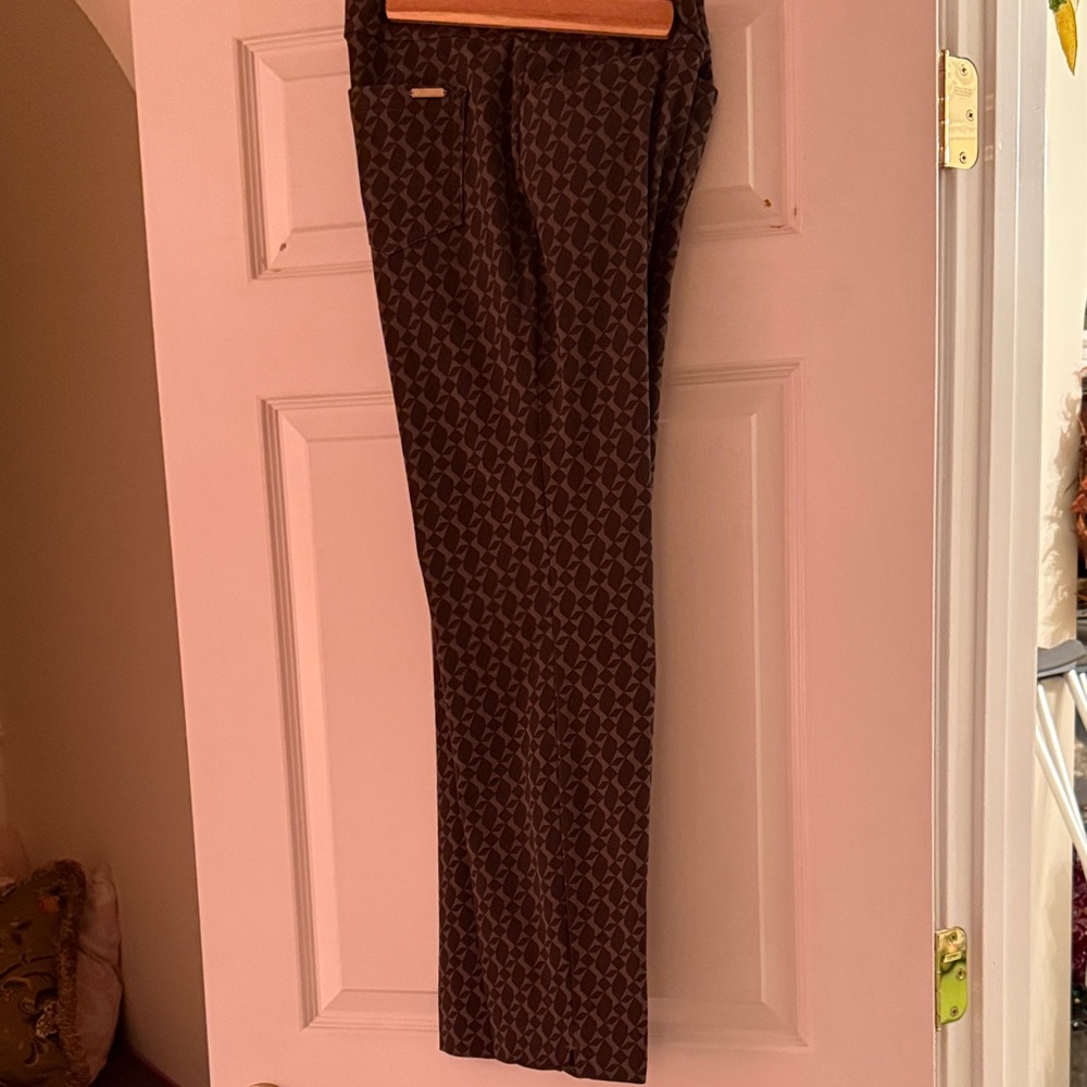 Spartina 449 pull on pants grayish/purple/black Patterned Pants